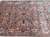 Full room size lambs wool handmade Afghan Chobi rug 3x2m