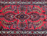 Pure wool hand knotted Persian Lilian hall runner rug 390x80cm