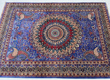 Fine Coffee Table Size Authentic Hand Knotted Afghan Roshnai Rug Adelaide