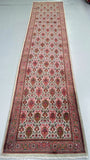 4m long wool and silk handmade Persian Tabriz hall runner rug Perth